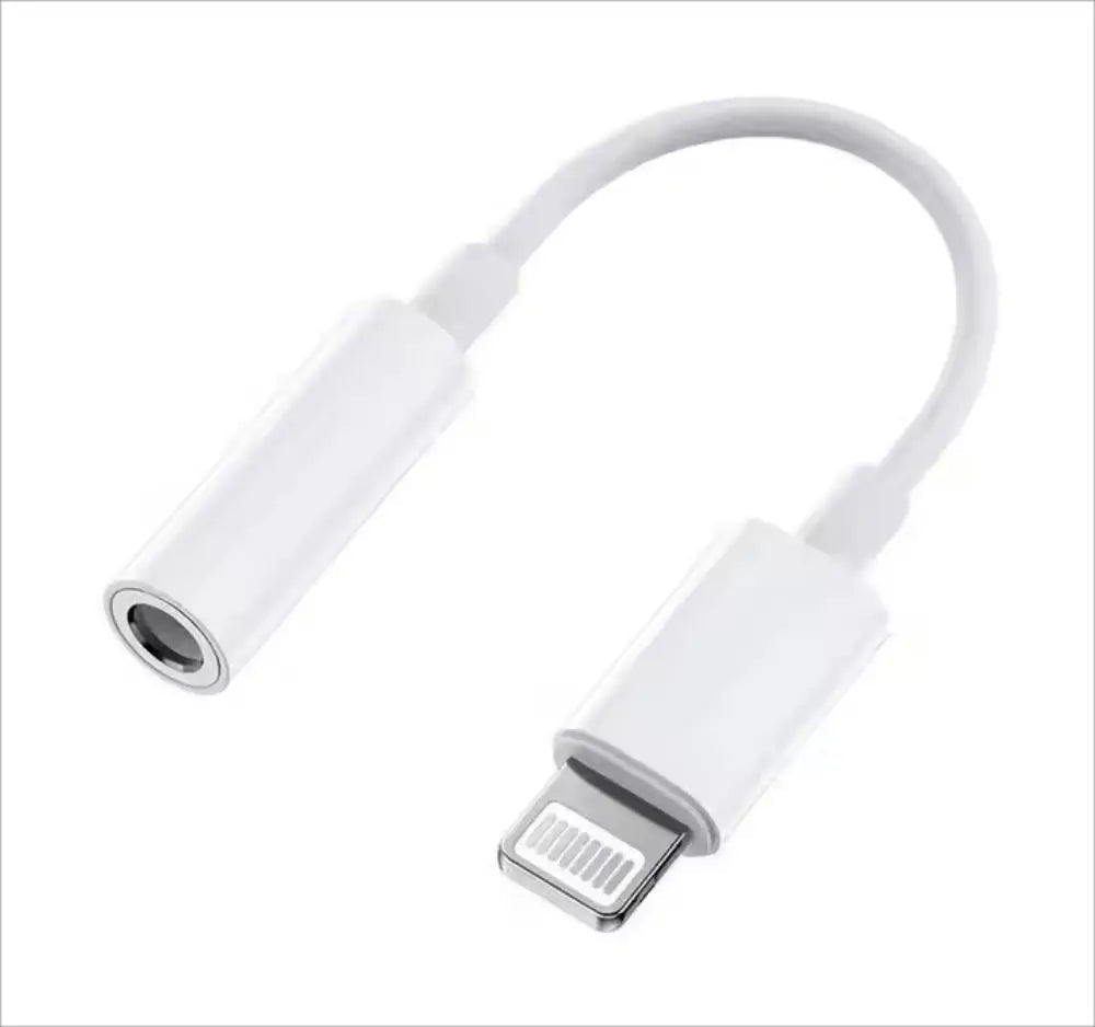 Adaptateur Jack 3.5mm pour iPhone - câble audio blanc